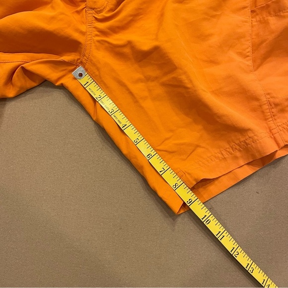 Men’s L.L.Bean Orange Nylon Mesh Lined Belted Shorts Size Medium - Picture 10 of 10